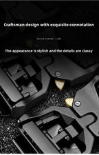 Tactical Waist Belt Durable Automatic Buckle Quick Release Elastic Belt Outdoor Adventure Training Belt Men's Trouser Belt Black