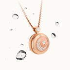 TOTWOO Sun & Moon Touch Necklaces with Agate Vibration & Light Up Necklace For Long Distance Relationship Gifts Couples Necklace