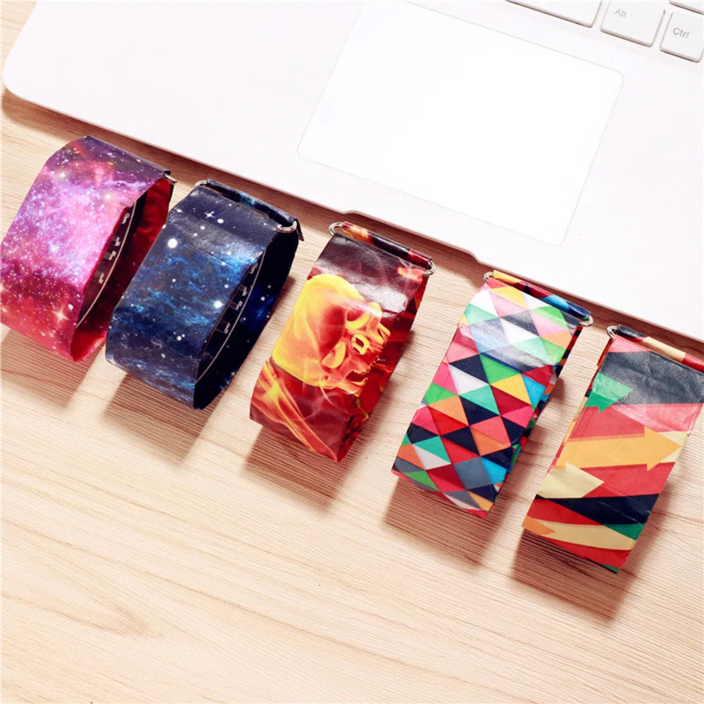 Square Pattern Paper Electronic Watch Durable LED Digital Watch Digital Display Waterproof Paper Women's Valentine's Day Gift