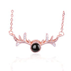 Projection Necklace 100 Languages I Love You Pendant Jewelry For Girlfriend Wife Lover Couple Creative Romantic Necklaces Gifts