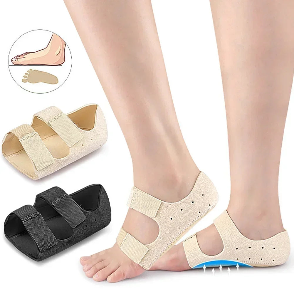 Foot Arch and Heel Protection Cover Shock Absorption Foot Protection Crack Prevention Height Correction Flat Arch Support Insole