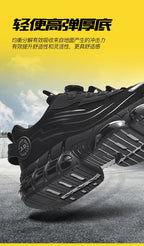 Men's Military Tactical Boots Army Boots Men Side Zipper Military Boots Men Anti-Slip Ankle Boots Work Safety Shoes Hiking Shoe