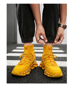 Street Red High Top Sneakers Man Fashion Platform Designer Running Shoes For Men Original Breathable Casual Men's Sports Shoes