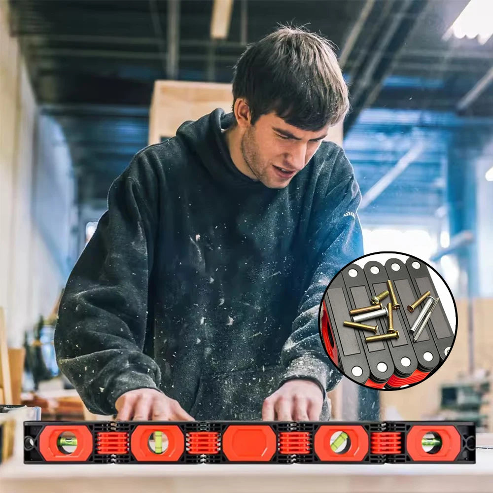 Multifunctional Folding Level Polygon  Precision Gauge Woodworking Pipe Stair Corner Folding Extension Tool