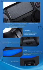 2025 New Game Controller for PS4/Slim/Pro Wireless Gamepad For PC Dual Vibration Joystick For IOS/Android