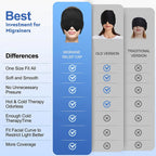 360° Gel Migraine Ice Head Wrap Headache Relief Hat for Migraine with Hot & Cold Therapy Flexible Ice Head Wrap for Sinus&Stress