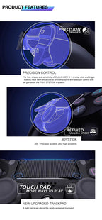 2025 New Game Controller for PS4/Slim/Pro Wireless Gamepad For PC Dual Vibration Joystick For IOS/Android