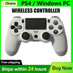 2025 New Game Controller for PS4/Slim/Pro Wireless Gamepad For PC Dual Vibration Joystick For IOS/Android