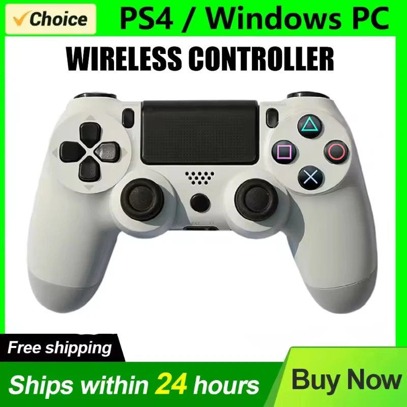 2025 New Game Controller for PS4/Slim/Pro Wireless Gamepad For PC Dual Vibration Joystick For IOS/Android