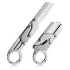 1pc, Multifunctional Folding Knife, Stainless Steel Pocket Knife, Creative Deformation Knife, Outdoor Survival Knife