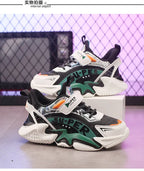 Sport Kids Leather Sneakers Four Season Boys Casual Shoes Non Slip Children Fashion School Walking Running Shoes Size 28-39