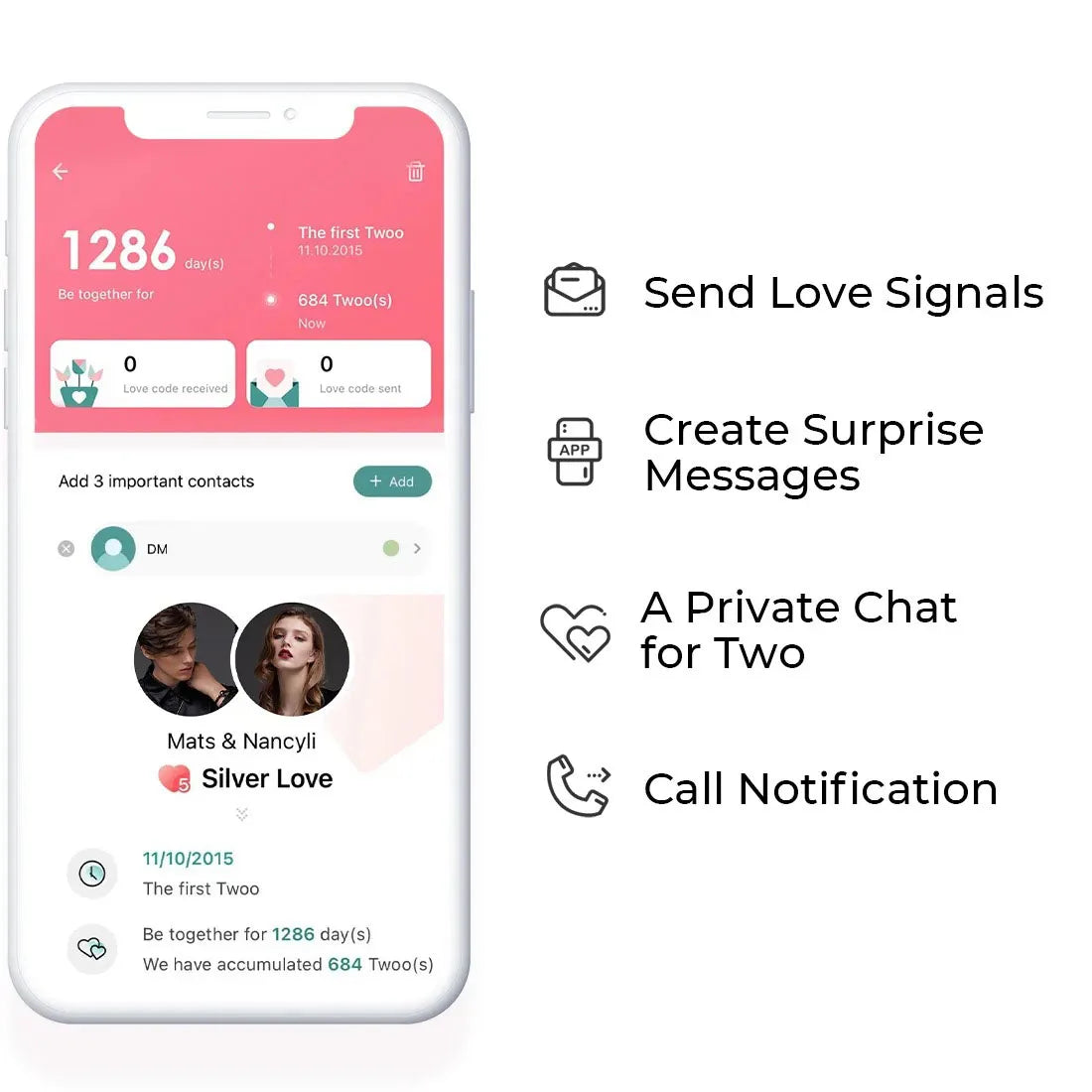 2025 Long Distance touch Light up&Vibrat Bracelets for Couples, Long Distance Relationship Gifts Smart Sun&Moon Love Bracelet