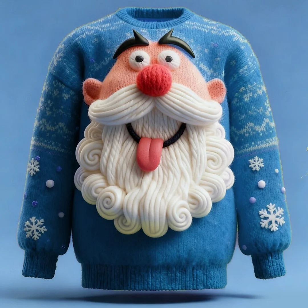 Christmas Santa Claus Pullovers Graphic 3D Print Autumn Fashion Sweatshirts Crew Neck Hoodies Men's and Women's Sweatshirts Tops