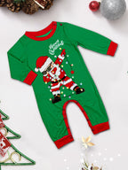 2025 Christmas Family Pajamas Set Santa Print Parent-child Matching Outfit Full Sleeve O Neck 2 Pcs Suit Sleepwear Xmas Look Pjs