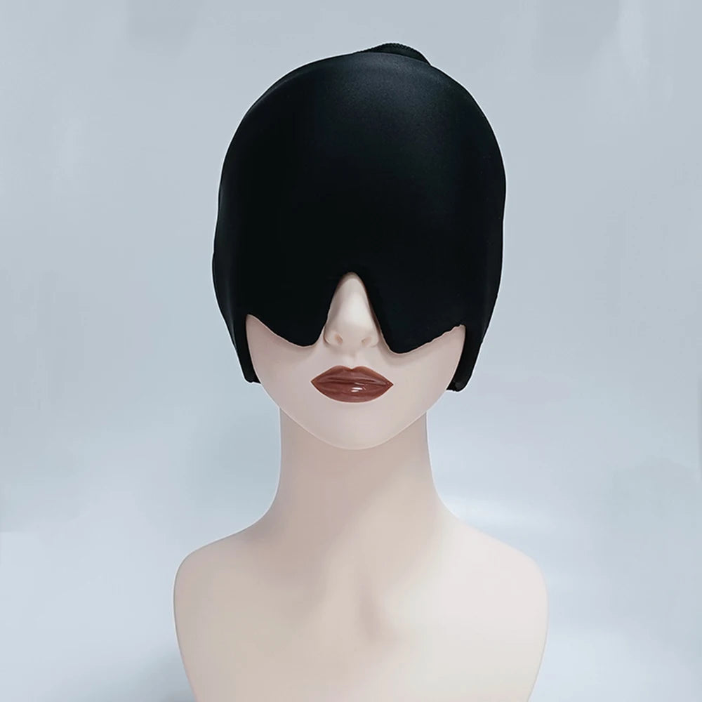 360° Gel Migraine Ice Head Wrap Headache Relief Hat for Migraine with Hot & Cold Therapy Flexible Ice Head Wrap for Sinus&Stress