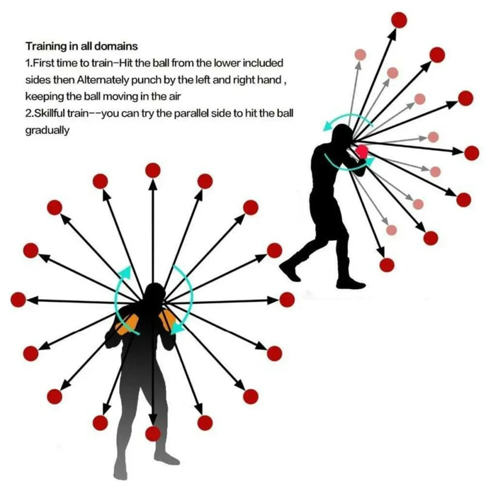 Punching Ball Head-mounted Fighting Speed Sanda Training Boxing Reflex Ball Home Fitness Exercise Boxing Equipment Accessories