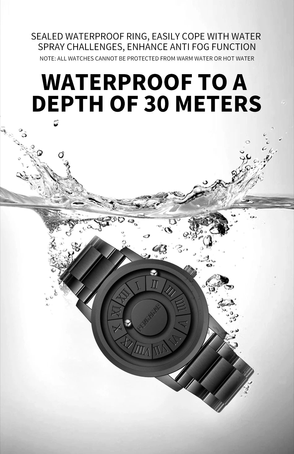 2025 Luxury Watch Men Creative Scrolling Pointer Magnetic Force Sport Watches Men Quartz Chronograph Man Clock Relogio Masculino