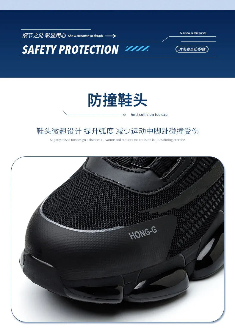 labor shoes safety work shoes anti puncture safety work sneakers safety shoes for men work Protective Work shoes with steel toe
