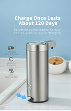 Kitchen Soap Machine Automatic Sensor Out of Hand Sanitizer Smart Electric Body Wash Soap Dispenser 304 Stainless Steel