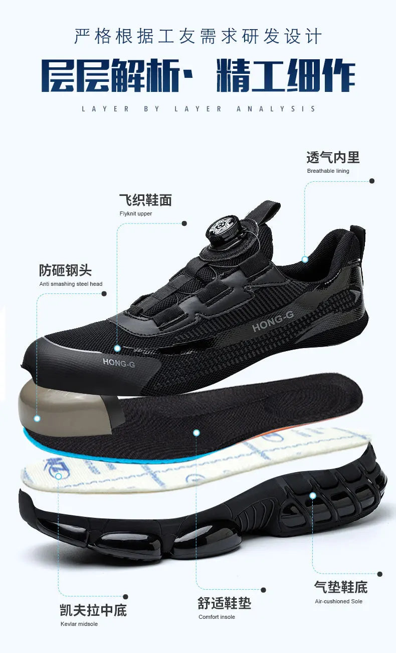 labor shoes safety work shoes anti puncture safety work sneakers safety shoes for men work Protective Work shoes with steel toe