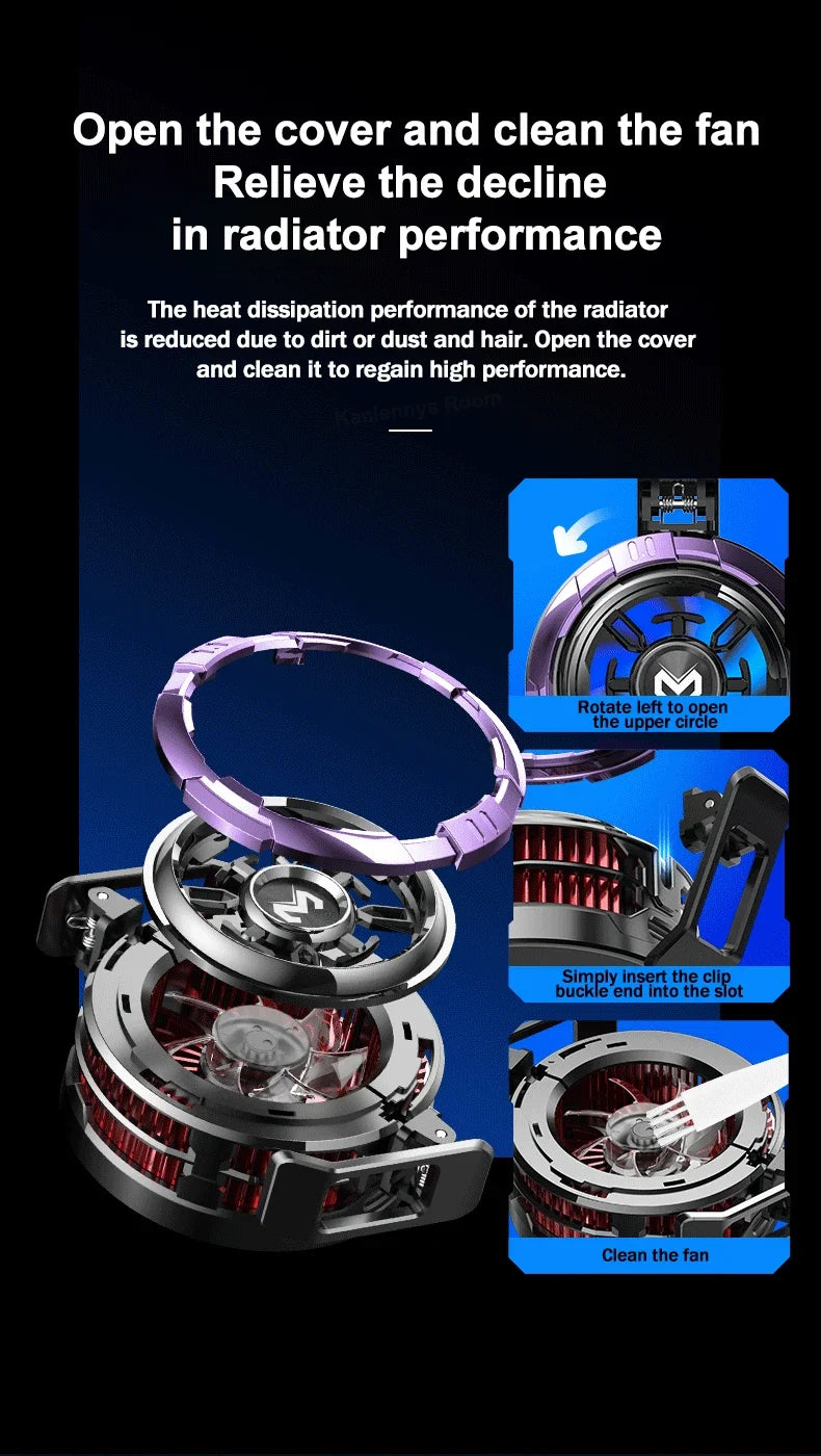 MEMO CX08 Pro Mobile Phone Semiconductor Magnetic/ Back-clip Frozen PUBG Game Cooler for IOS Android Universal Cooling Radiator