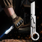 1pc, Multifunctional Folding Knife, Stainless Steel Pocket Knife, Creative Deformation Knife, Outdoor Survival Knife