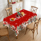 Christmas Tablecloth Christmas Decorations for Home 2025 Xmas Gifts Navidad New Year Winter Holiday Kitchen Dining Table Cover