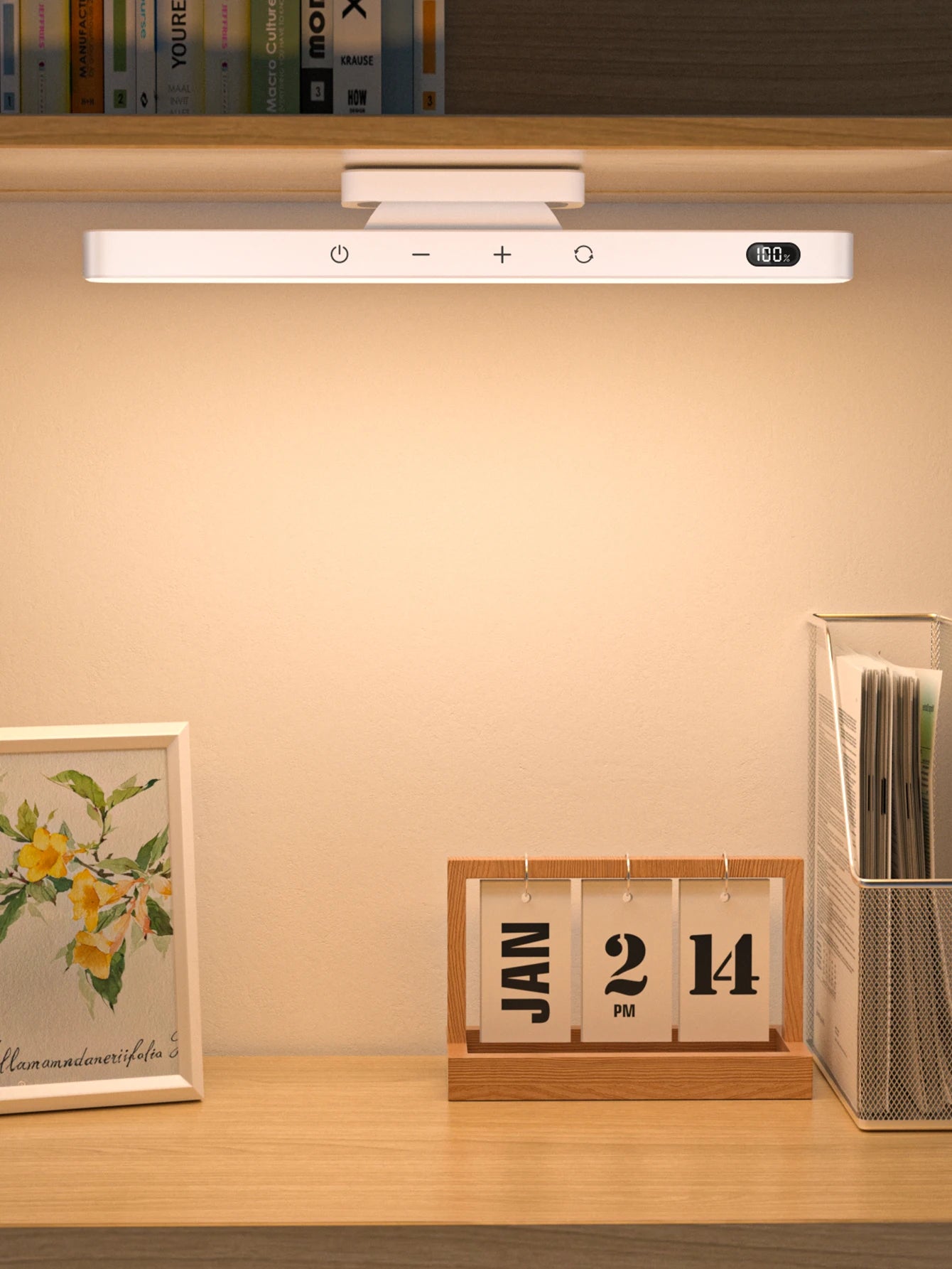 WILLED 5W Dimmable Mirror Lights 3 Colors Adjustable Makeup Light with 120 LED 2500mAh Rechargeable Under Cabinet Led Lights