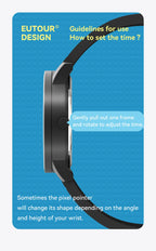 EUTOUR 2025 new magnetic fashion casual quartz watch simple men's watches silicone strap unisex watches