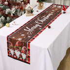 Christmas Gnome Table Runner Merry Christmas Decorations for Home 2025 Xmas Party Decor Navidad Natal Noel Gifts New Year 2026