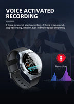 Mini Sound Activated Digital Voice Recorder Watch4-32GB HD Noise Cancel Smart Audio Recorder Mini Usb Disk Dictaphone Mp3 Player