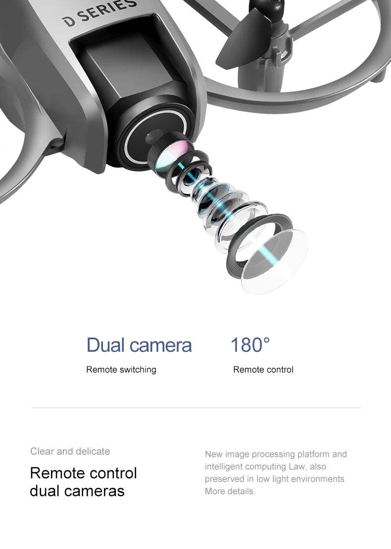 Lenovo D16 Drone 8K Aerial HD Profesional Dual-camera Helicopter Optical Flow Positioning Avoidance Bushless Motor GPS Drone UAV