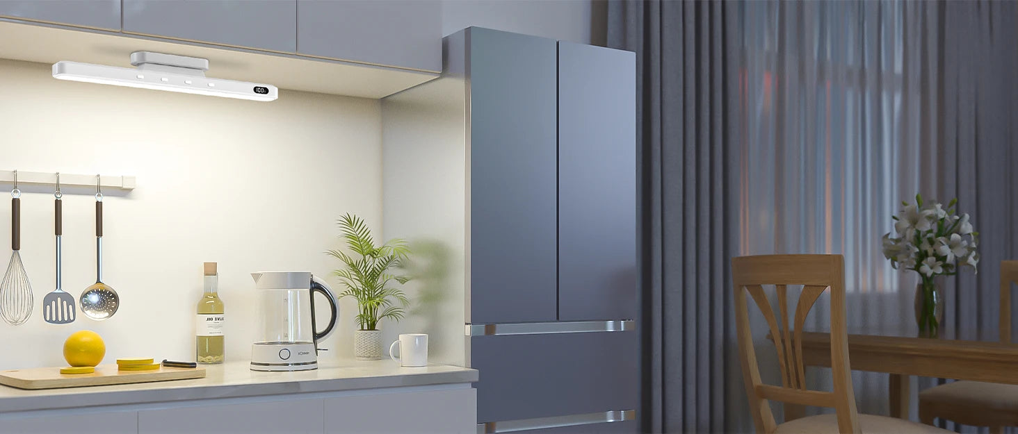 WILLED 5W Dimmable Mirror Lights 3 Colors Adjustable Makeup Light with 120 LED 2500mAh Rechargeable Under Cabinet Led Lights