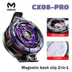 MEMO CX08 Pro Mobile Phone Semiconductor Magnetic/ Back-clip Frozen PUBG Game Cooler for IOS Android Universal Cooling Radiator