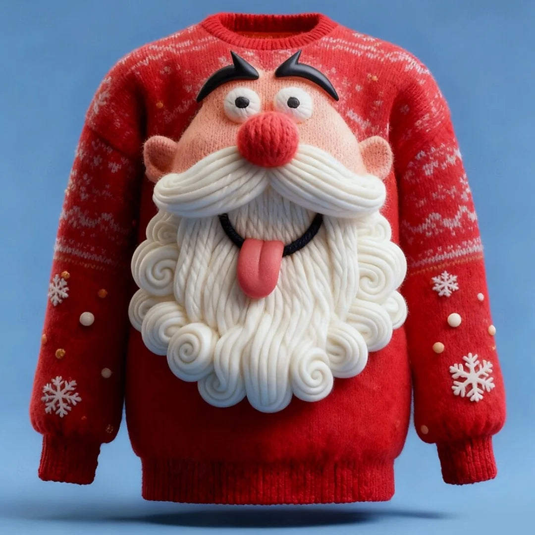Christmas Santa Claus Pullovers Graphic 3D Print Autumn Fashion Sweatshirts Crew Neck Hoodies Men's and Women's Sweatshirts Tops