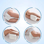Leg pillow,side pillow,Memory foam knee pillow with side sleeping belt,Leg knee pillow with removable and washable cover