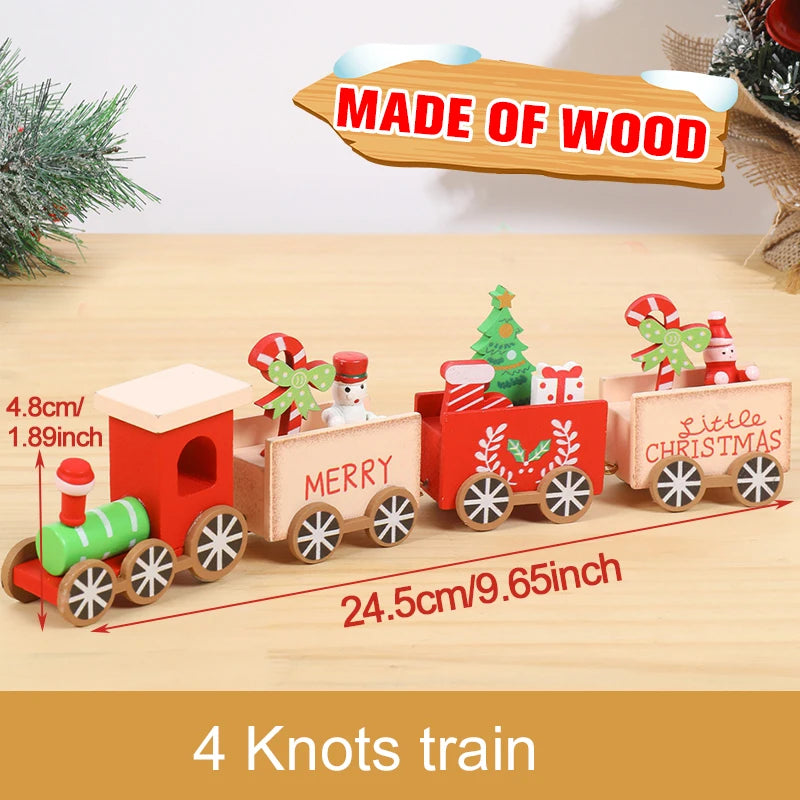 Christmas Train Merry Christmas Decorations For Home 2025 Cristmas Ornament Xmas Navidad Noel Gifts Happy New Year 2026 Gifts