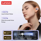 Lenovo LE302 Wireless Bluetooth 6.0 Headset Long Battery Life Sports Ear Clip Earphones HIFI Stereo Noise Cancelling Headphones