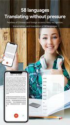 8-128GB AI ChatGPT-4 Intelligent Voice Recorder Audio App Phone Call Record Transcribe Summarize Voice to Text Conversion Device