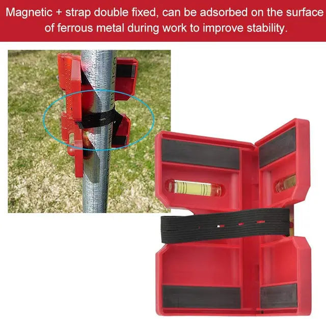 Angle Gauge Spirit Level Meter Magnetic Inclinometer 270 Degree Adjustable Pipe Level Fence Post Pipe Magnetic Adjustable Gauge