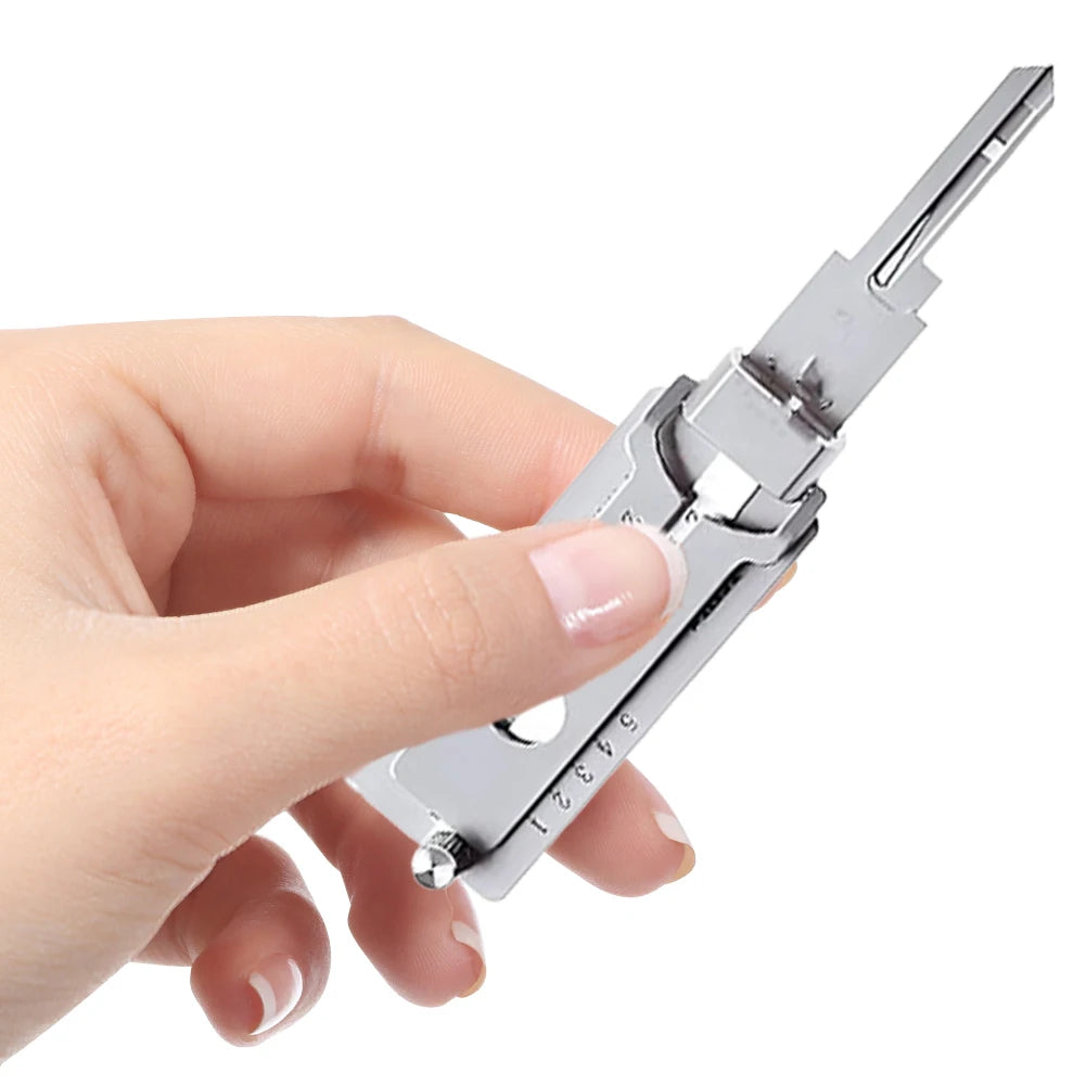 Stainless Steel Precision Tool SS001 O-ring Pickup Kit Hook Tool Maintenance Repair Kit Key Decoder Only for Straight Groove