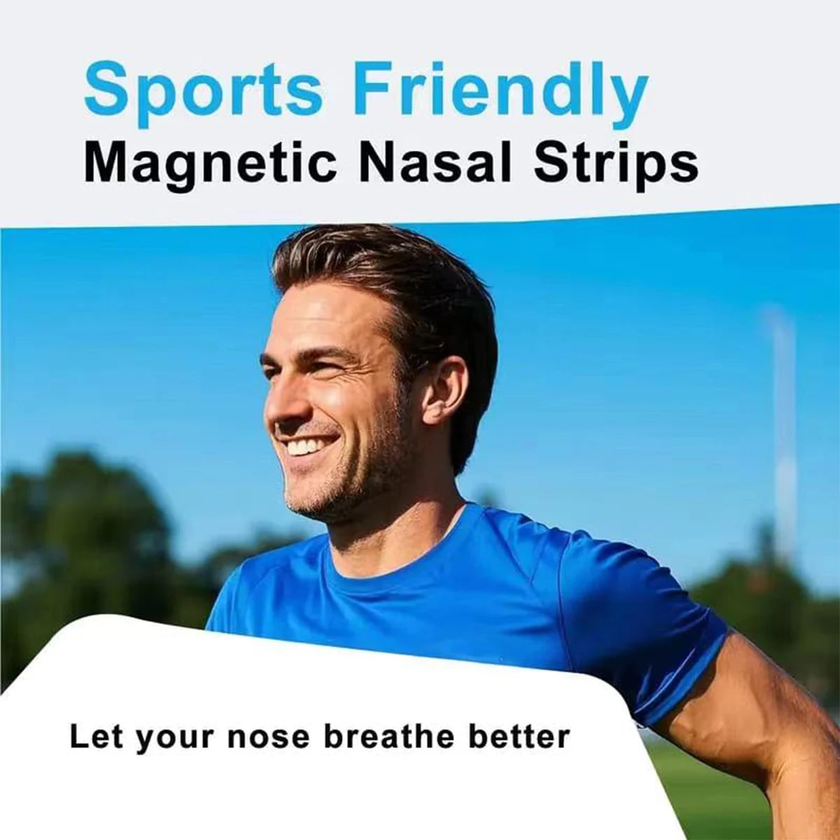 Magnetic Nose Fitness Bar | Anti Sweat Grip Design | Physical Support | Exercise/Daily Use Accessories. Exercise/sleep use.
