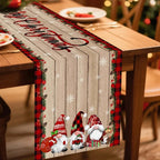 Christmas Gnome Table Runner Merry Christmas Decorations for Home 2025 Xmas Party Decor Navidad Natal Noel Gifts New Year 2026
