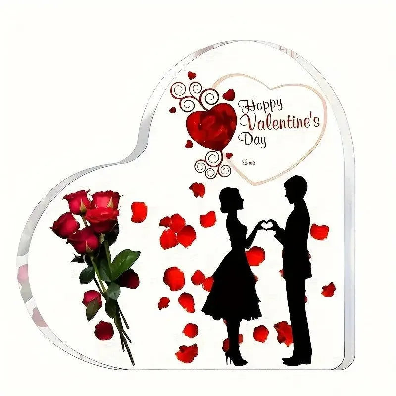 Valentine's Decorations Cute Heart Shaped Christmas Dining Table, Office, Counter, Desk, Shelf - Home Decorations Birthday Gift