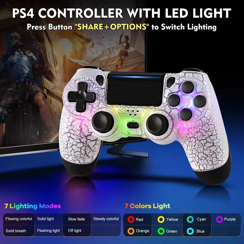 2025 New Game Controller for PS4/Slim/Pro Wireless Gamepad For PC Dual Vibration Joystick For IOS/Android