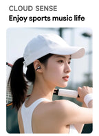 Lenovo LE302 Wireless Bluetooth 6.0 Headset Long Battery Life Sports Ear Clip Earphones HIFI Stereo Noise Cancelling Headphones