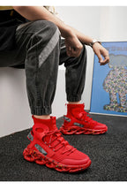 Street Red High Top Sneakers Man Fashion Platform Designer Running Shoes For Men Original Breathable Casual Men's Sports Shoes
