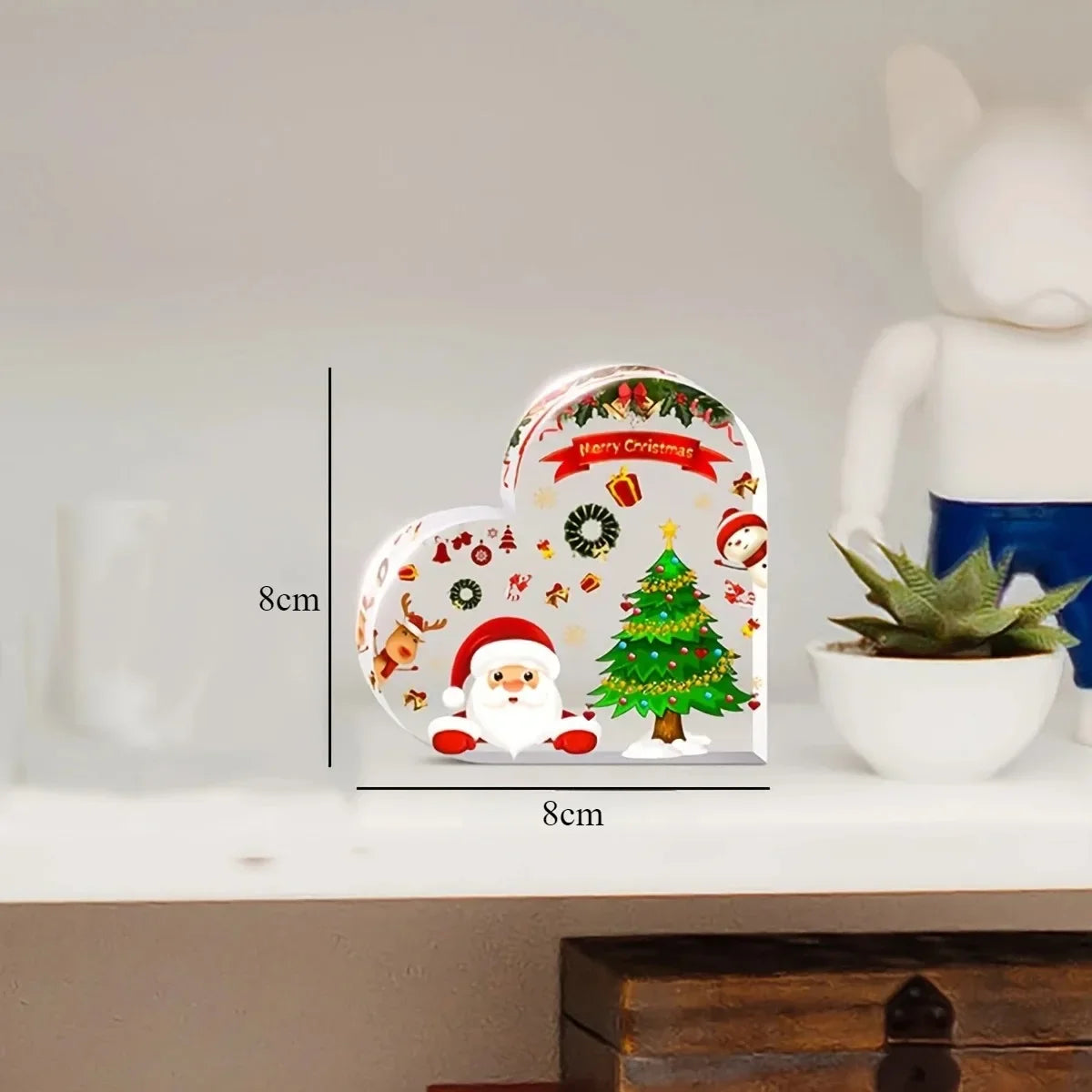 Valentine's Decorations Cute Heart Shaped Christmas Dining Table, Office, Counter, Desk, Shelf - Home Decorations Birthday Gift