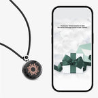 TOTWOO Sun & Moon Touch Necklaces with Agate Vibration & Light Up Necklace For Long Distance Relationship Gifts Couples Necklace