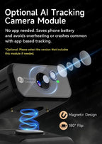 Handheld 3-Axis Gimbal Stabilizer for iPhone & Android, Anti-Shake Phone Holder with Tripod, for Vlogging & Video Recording